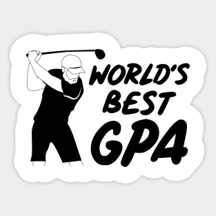 Worlds Best GPA black version Sticker